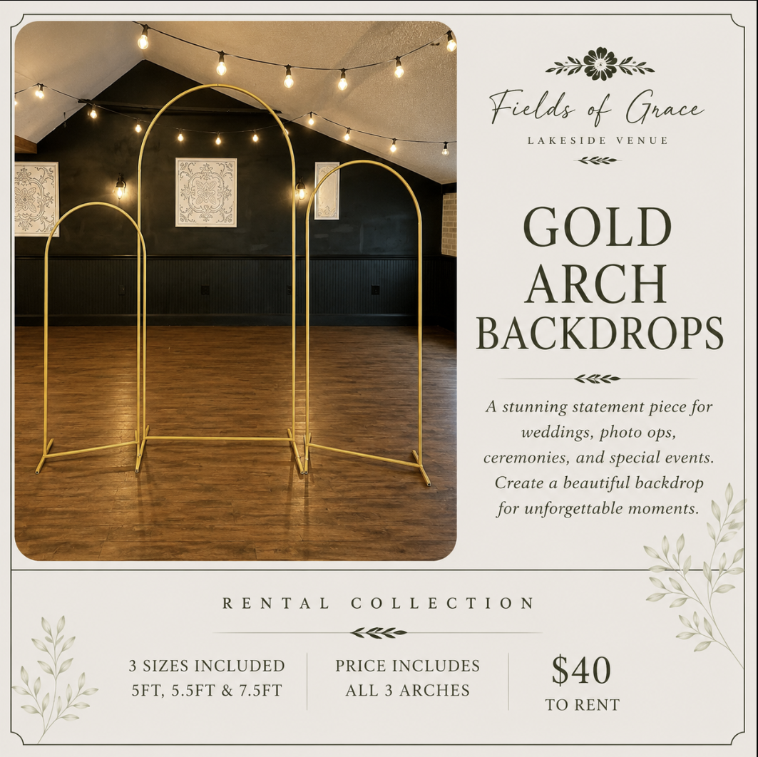 Gold Arch Backdrops