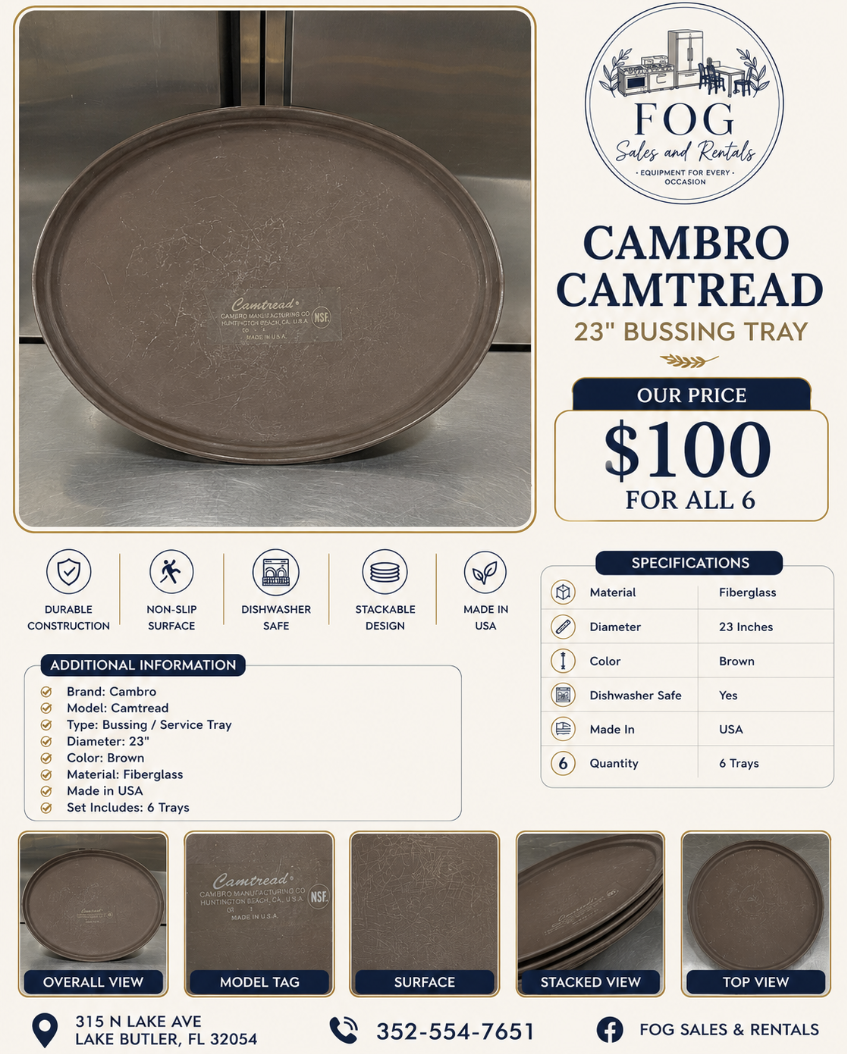 Cambro Camtread 23" Bussing Tray