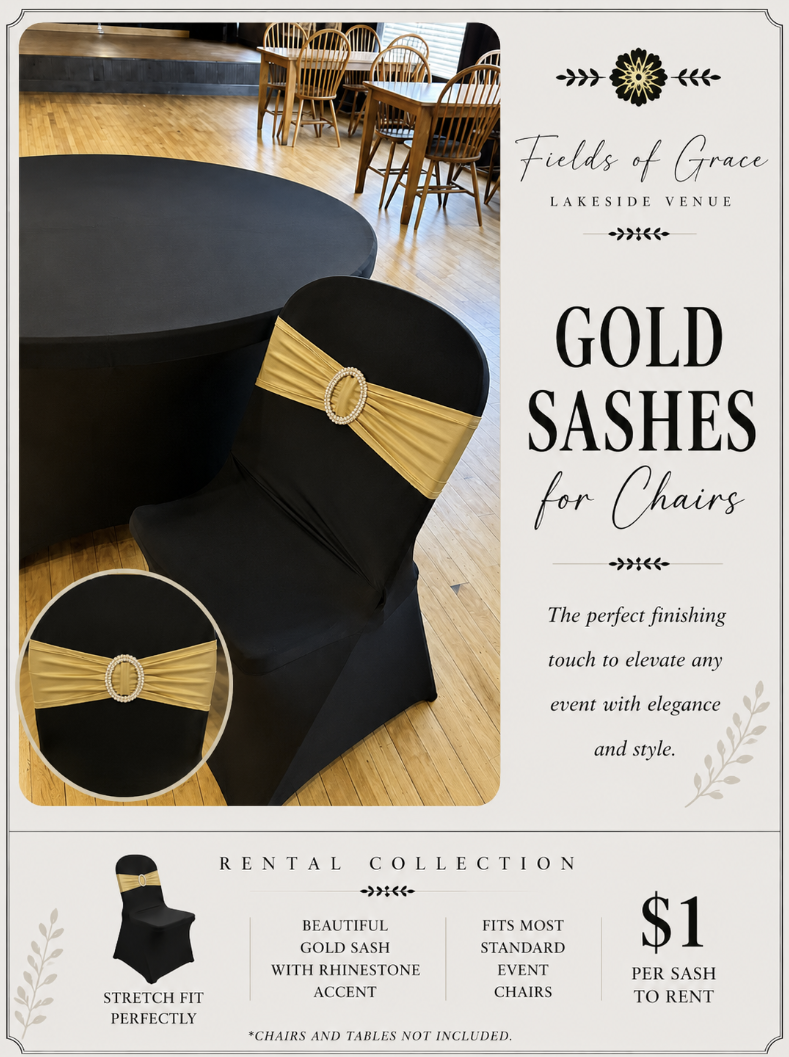Gold Sashes for Chairs