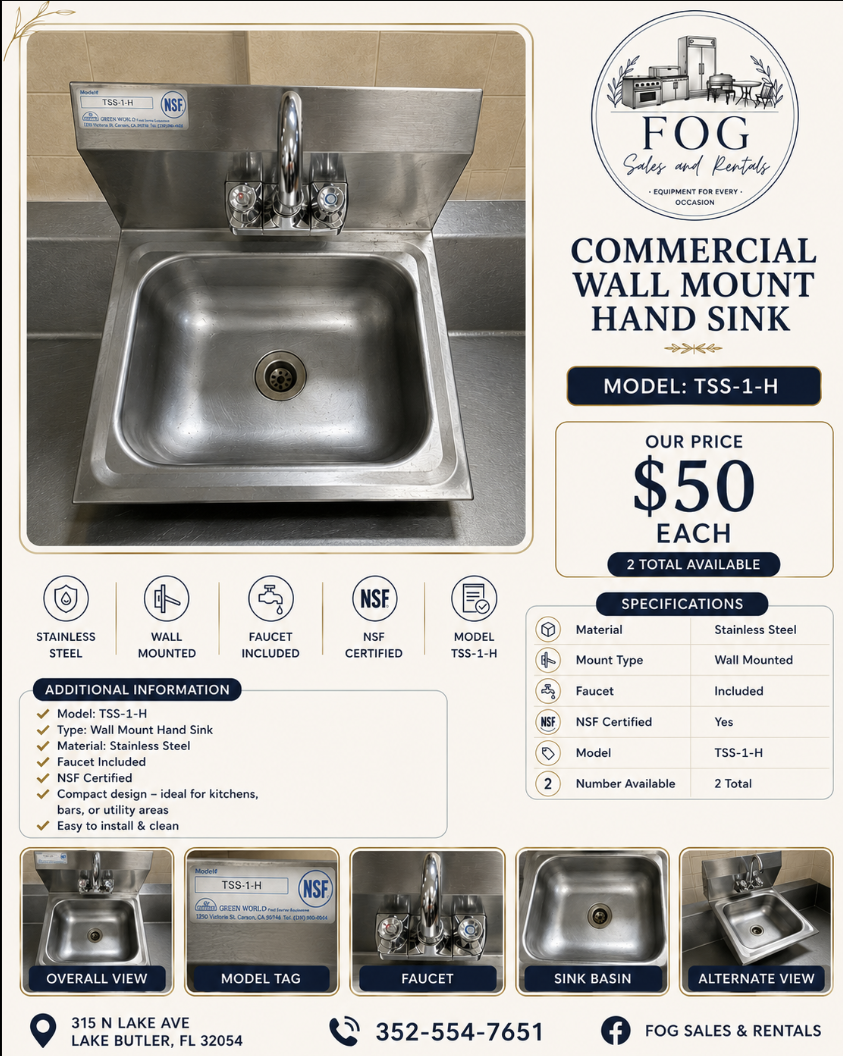 Commercial Wall Mount Hand Sink